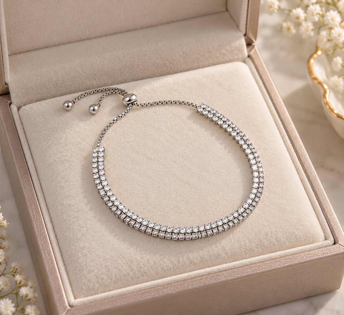 Double Tennis Bracelet
