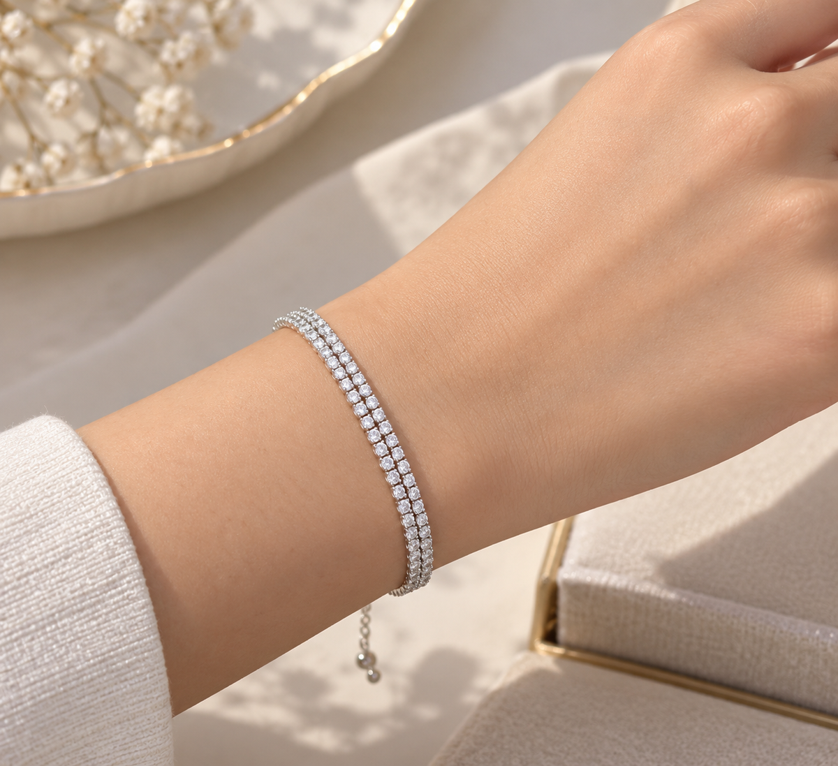 Double Tennis Bracelet